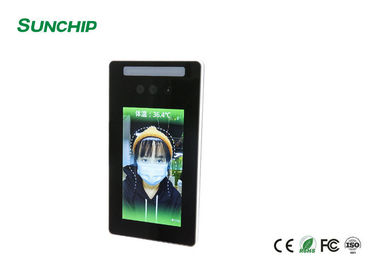 Termômetro infravermelho do reconhecimento facial da exposição do Signage do LCD Digital para a saída da entrada