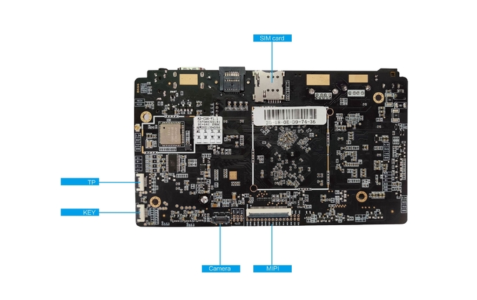 RK3566 o Quadrilátero-núcleo A55 1 COBRE a placa encaixada passagens de cartão 0 das impressoras de NFC do apoio do EDP de MIPI LVDS