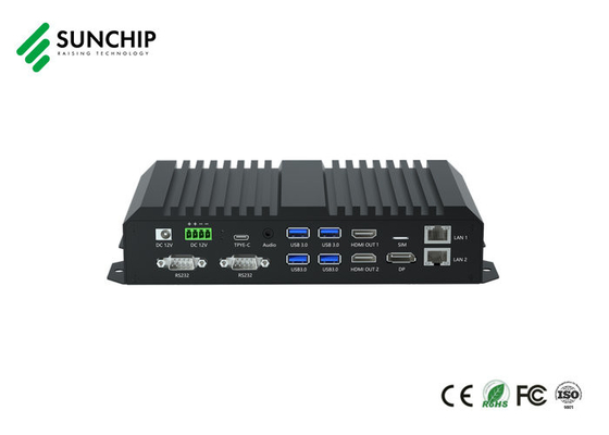 Rockchip RK3588 HD Multimédia Box Octa-Core 8K Double HD Dual Ethernet Edge Computing AI terminais de uso