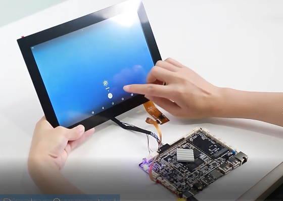Da exposição livre do LCD da posição da alta resolução ângulos de visão largos de poupança de energia