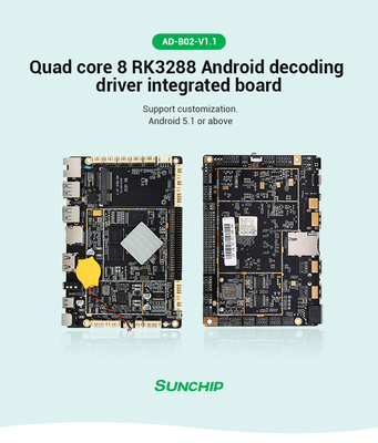 LPDDR3 industrial encaixou a placa de sistema com RK3288 RK3399 WIFI LAN Optional